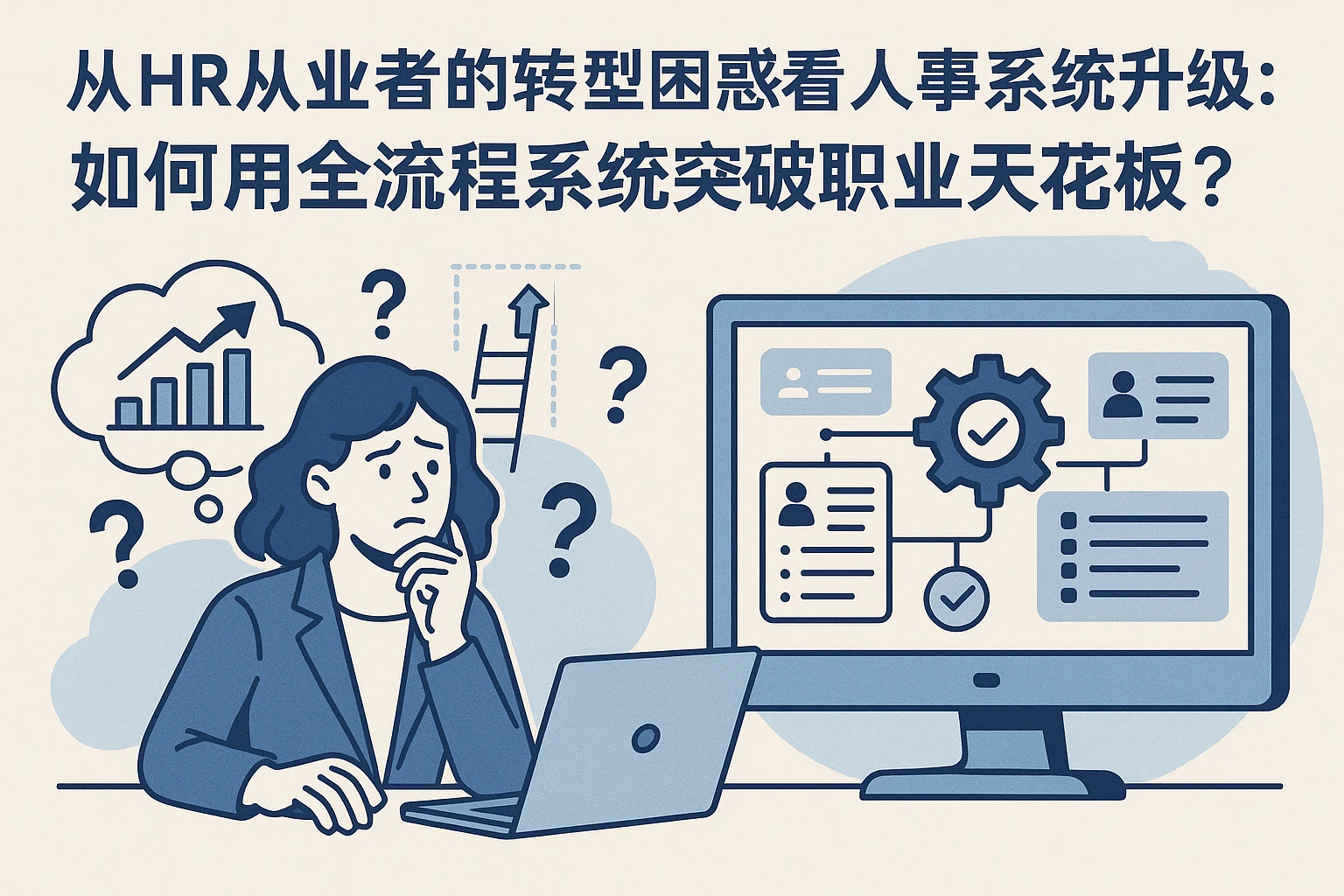 从HR从业者的转型困惑看人事系统升级:如何用全流程系统突破职业天花板?