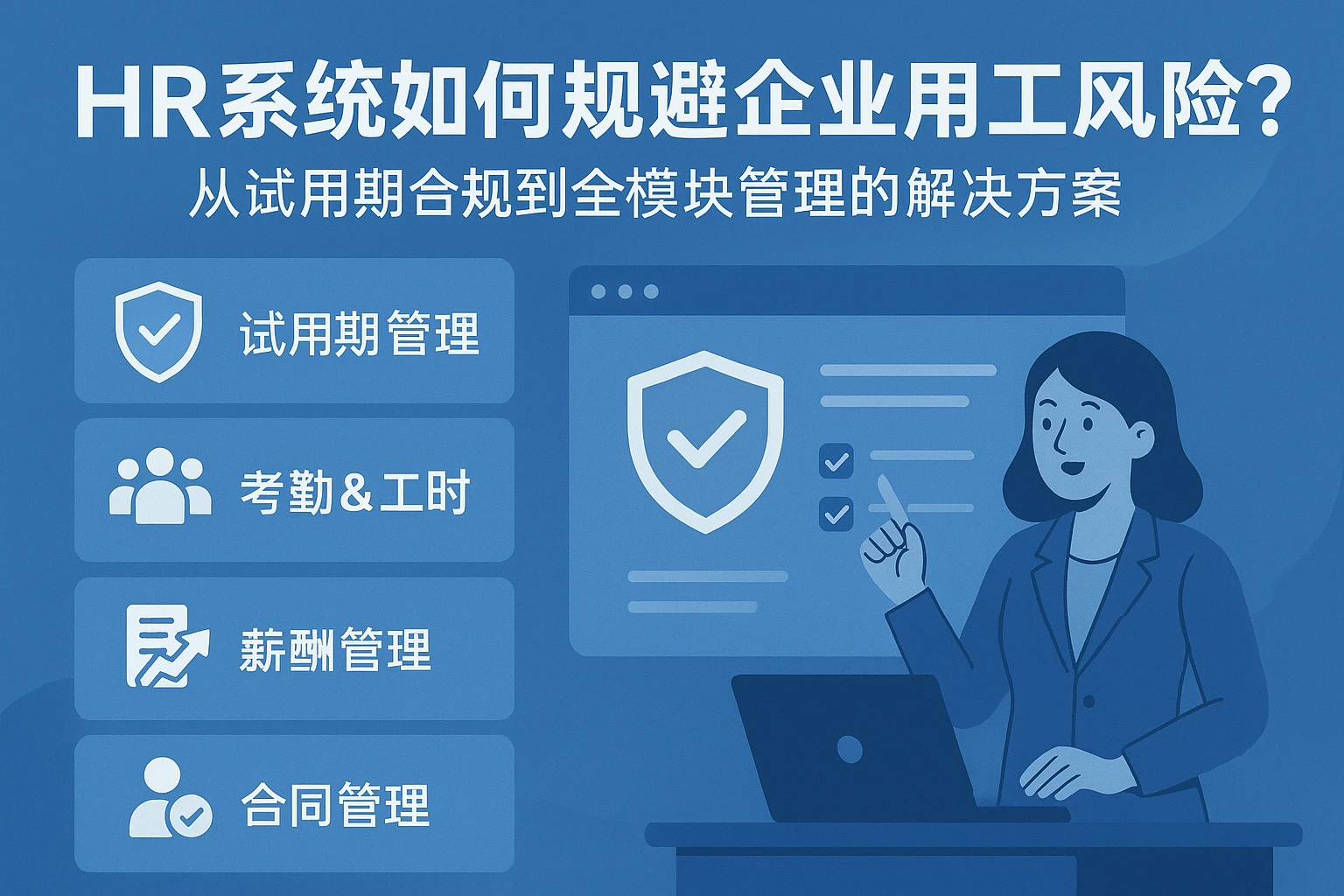 HR系统如何规避企业用工风险？从试用期合规到全模块管理的解决方案