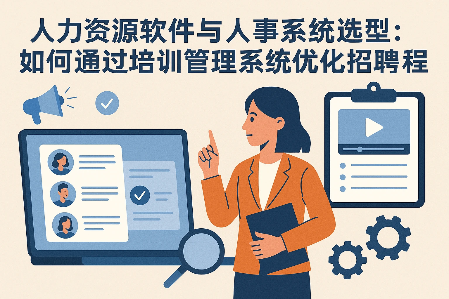 人力资源软件与人事系统选型:如何通过培训管理系统优化招聘流程