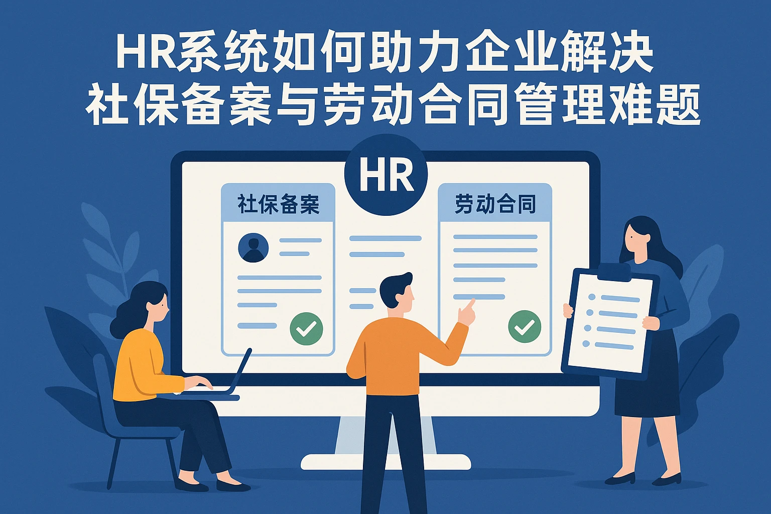 HR系统如何助力企业解决社保备案与劳动合同管理难题