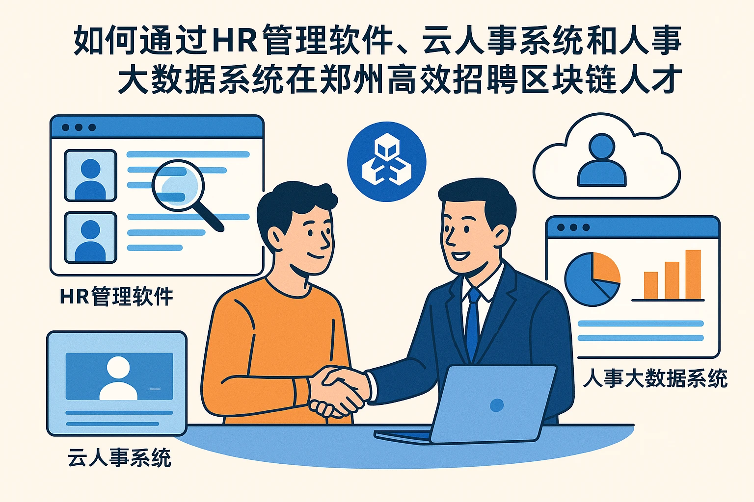 如何通过HR管理软件、云人事系统和人事大数据系统在郑州高效招聘区块链人才