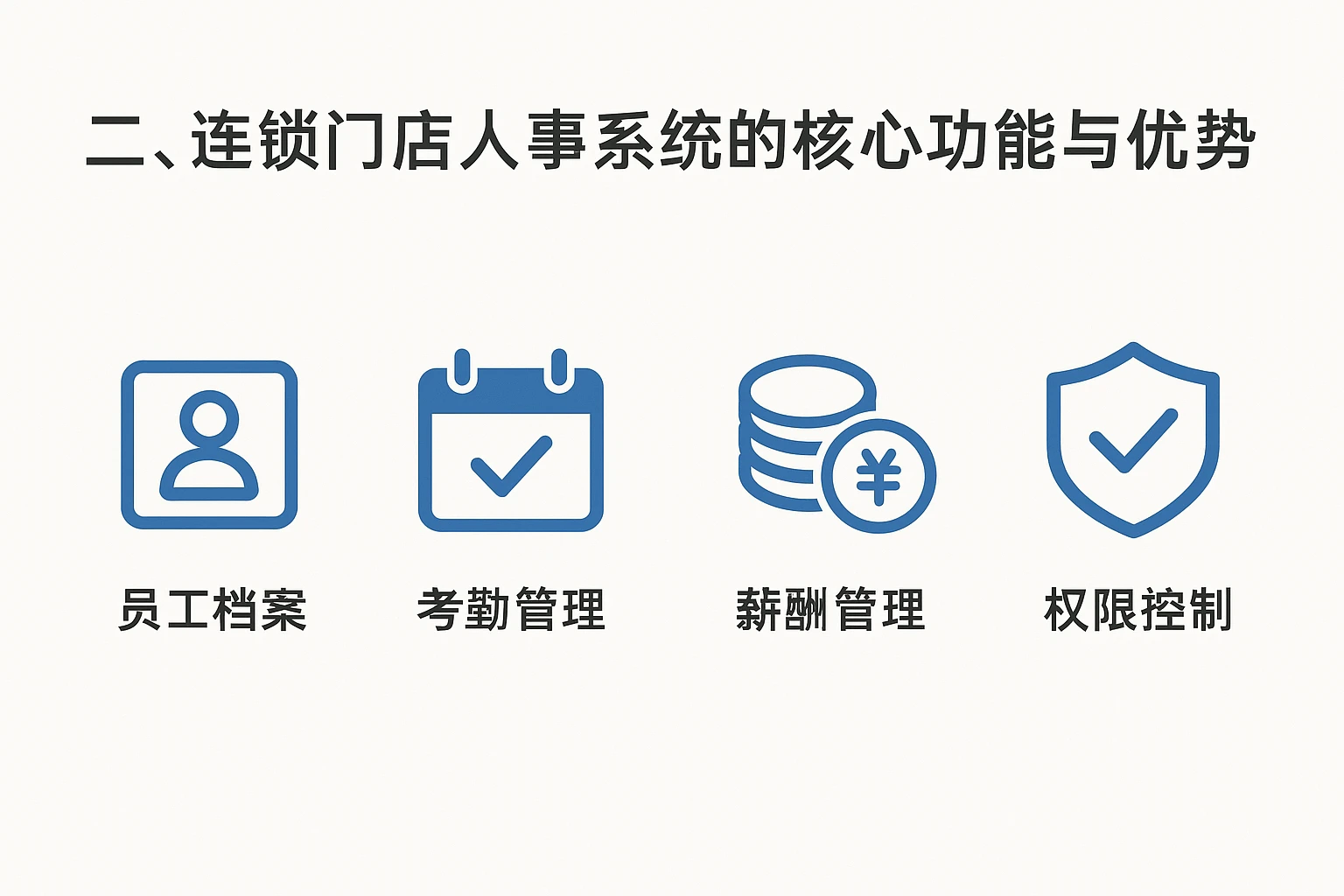 二、连锁门店人事系统的核心功能与优势