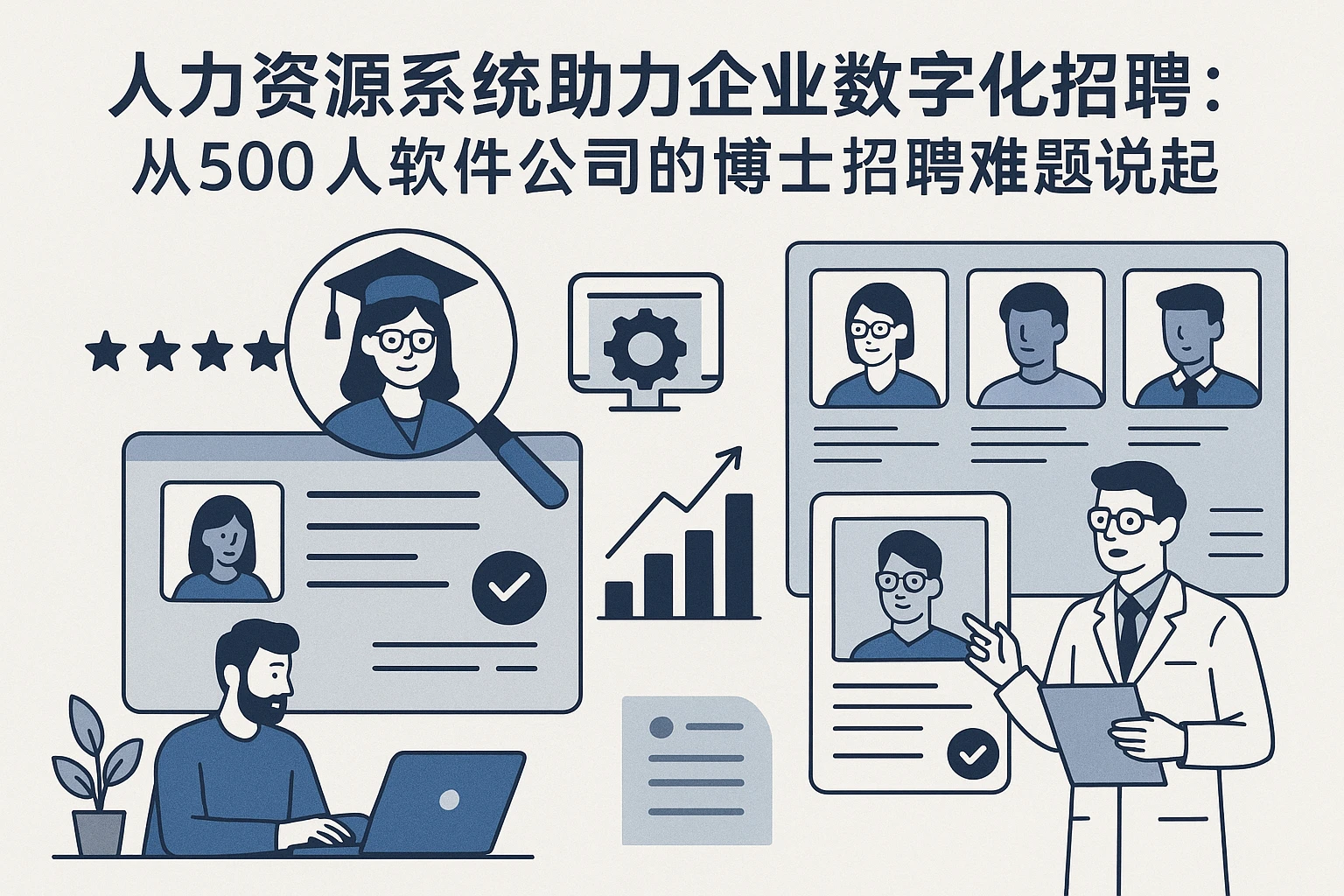 人力资源系统助力企业数字化招聘：从500人软件公司的博士招聘难题说起