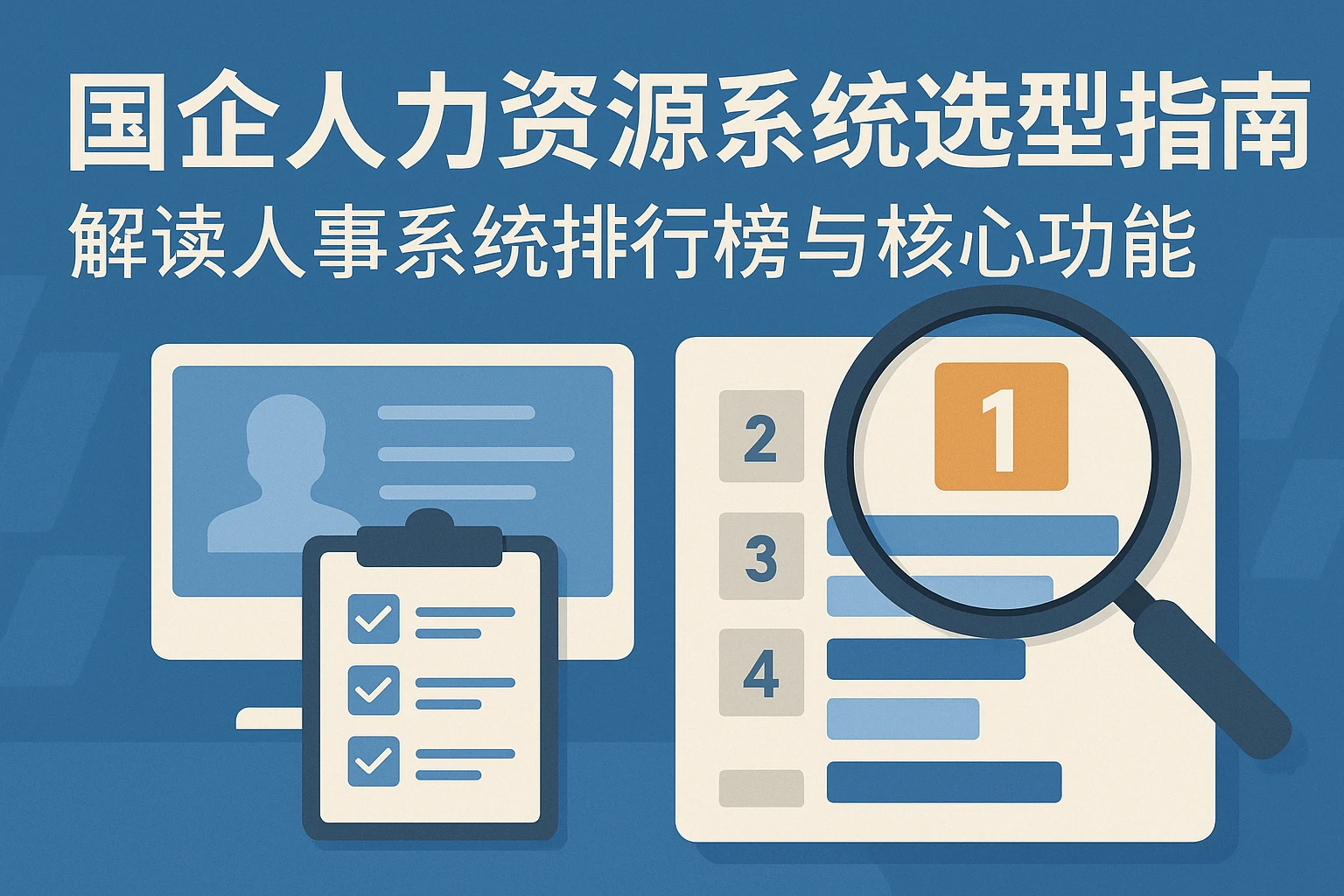 国企人力资源系统选型指南：解读人事系统排行榜与核心功能