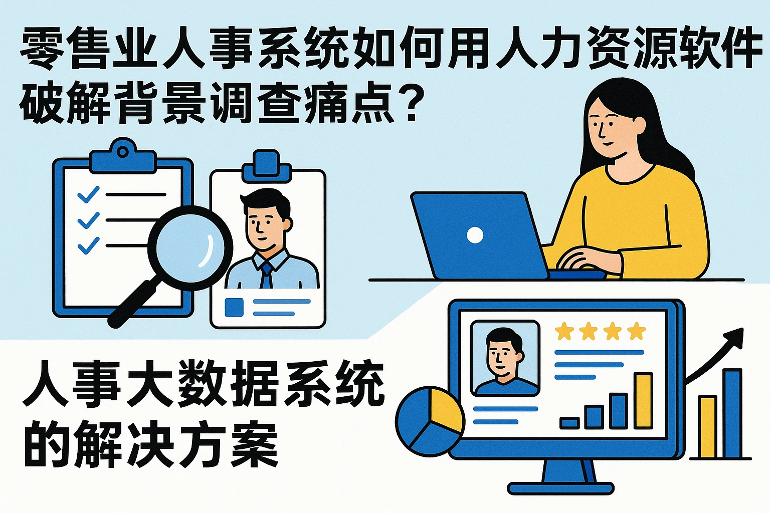 零售业人事系统如何用人力资源软件破解背景调查痛点？人事大数据系统的解决方案