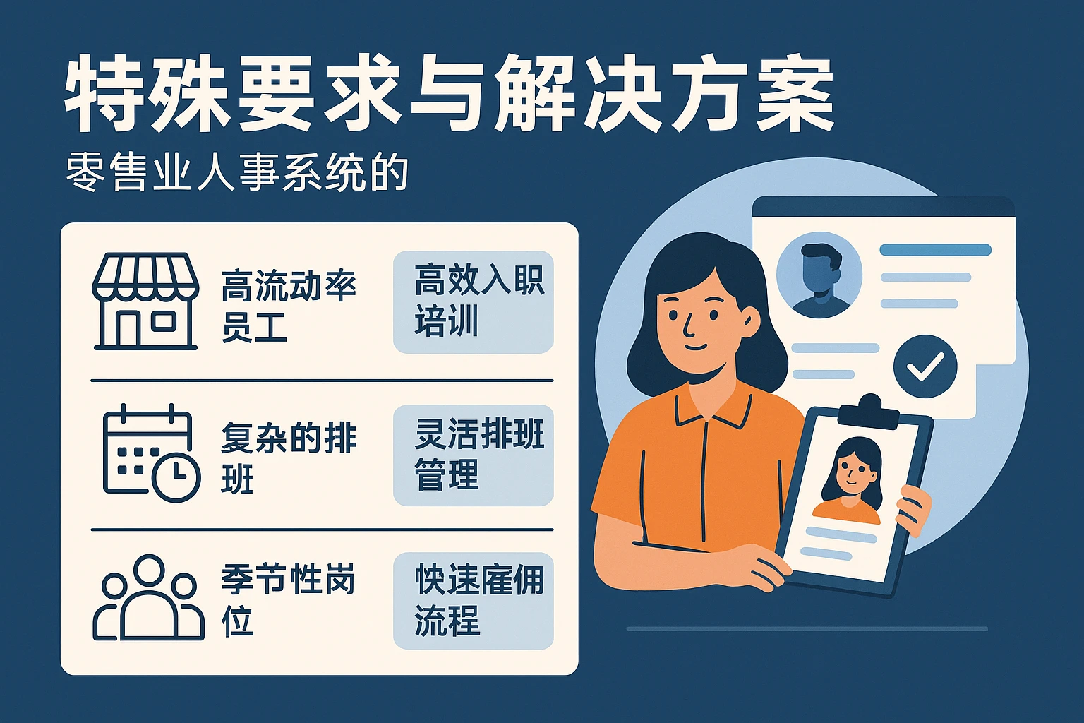 零售业人事系统的特殊要求与解决方案