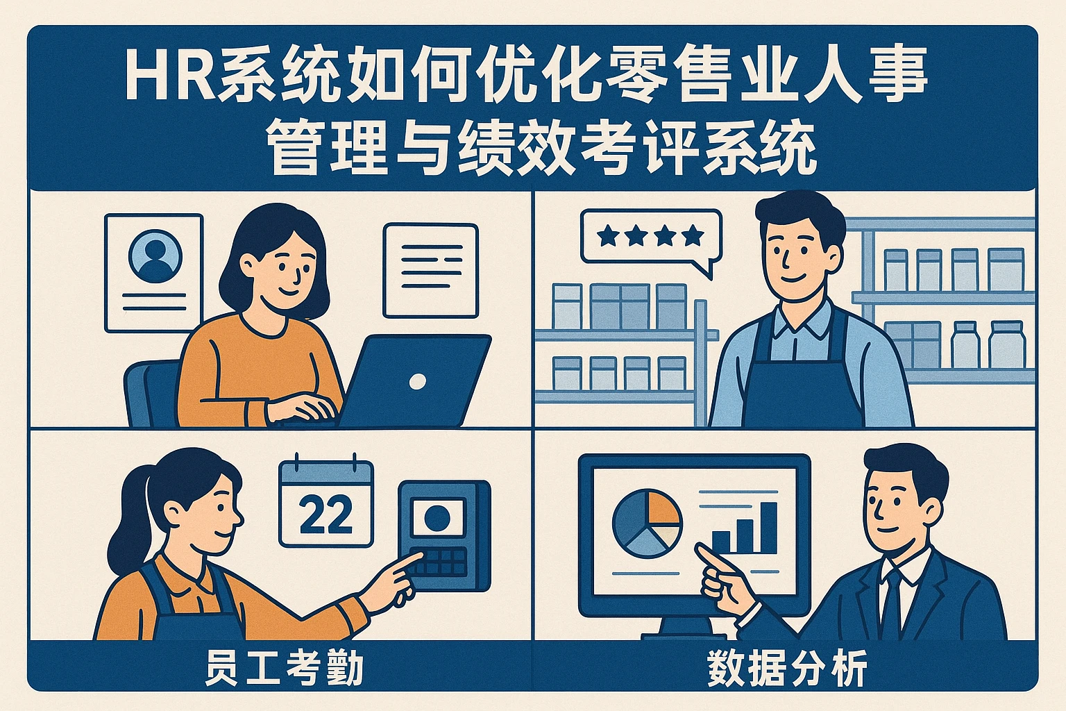 HR系统如何优化零售业人事管理与绩效考评系统