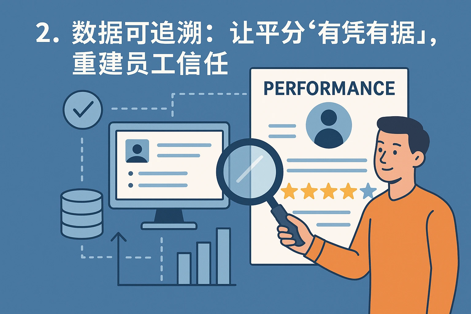 2. 数据可追溯：让评分“有凭有据”，重建员工信任