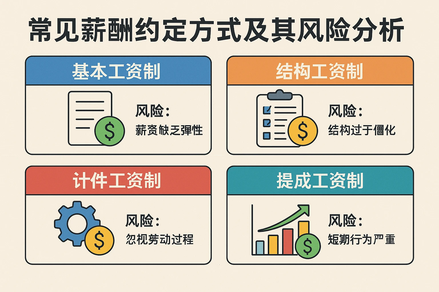 常见薪酬约定方式及其风险分析