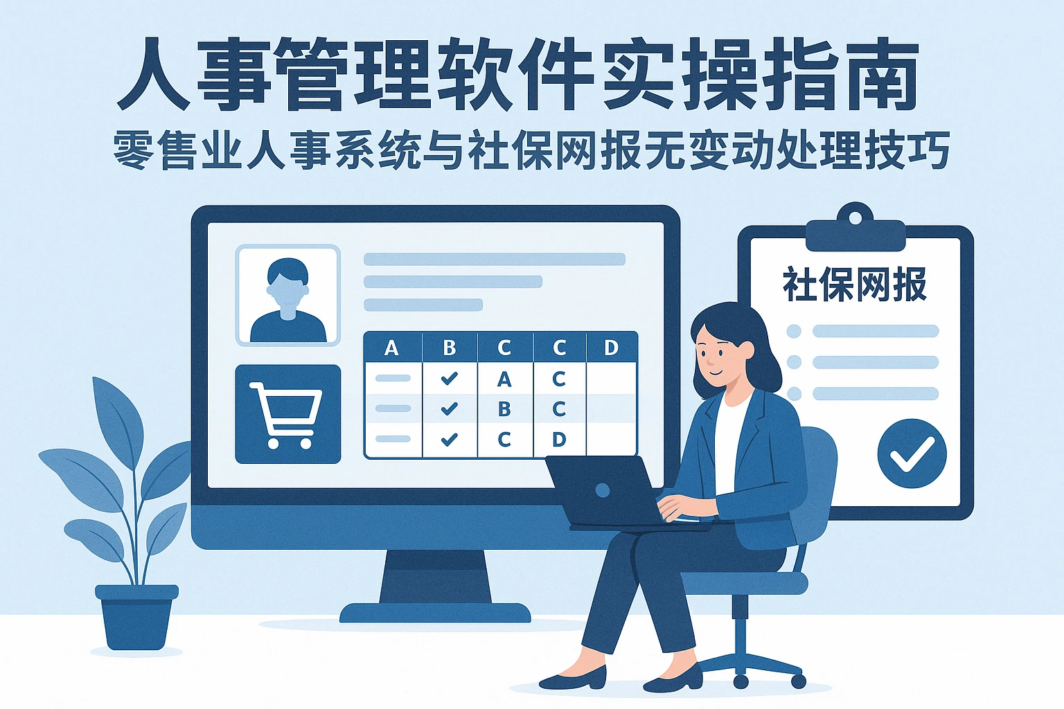 人事管理软件实操指南：零售业人事系统与社保网报无变动处理技巧