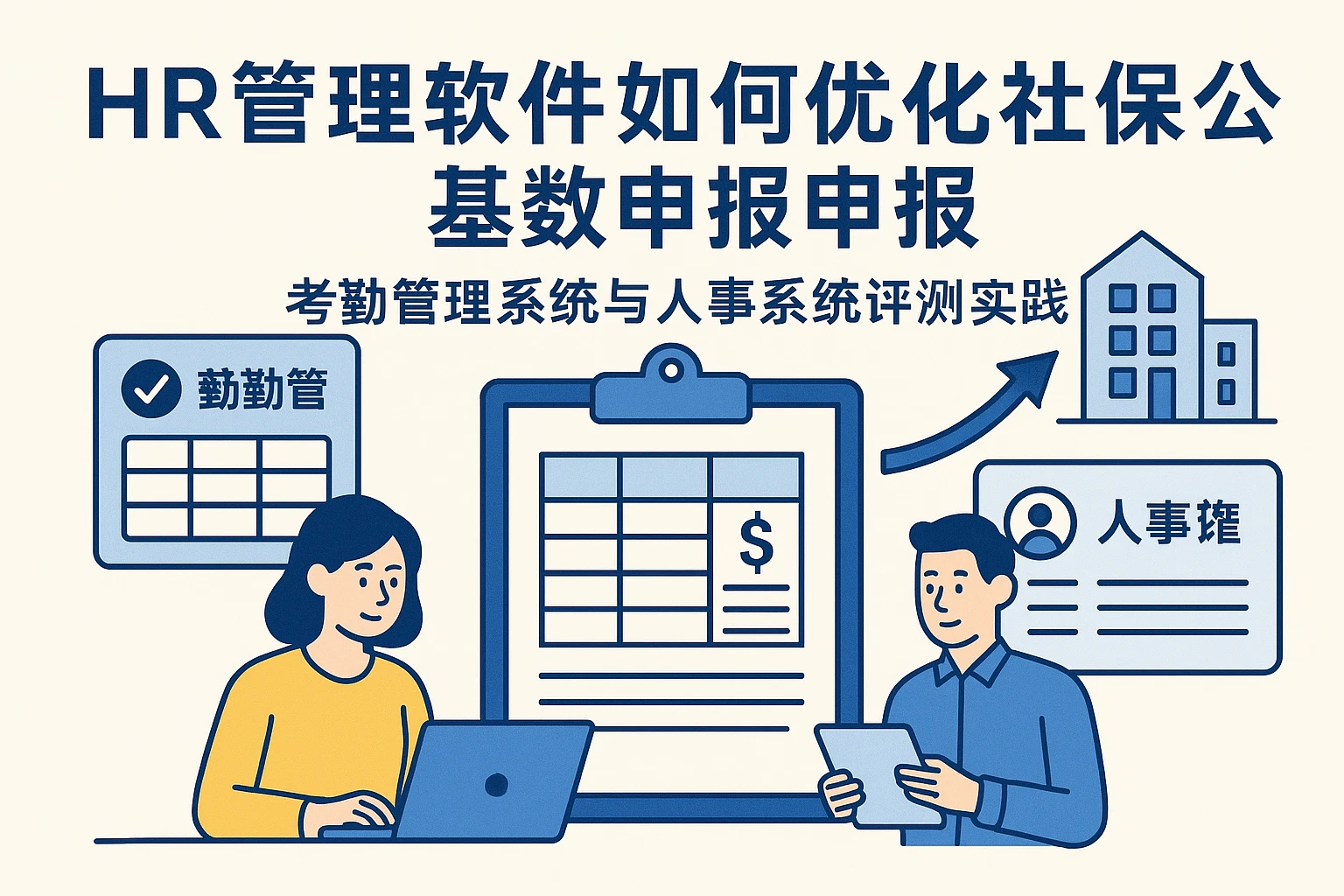 HR管理软件如何优化社保公积金基数申报：考勤管理系统与人事系统评测实践