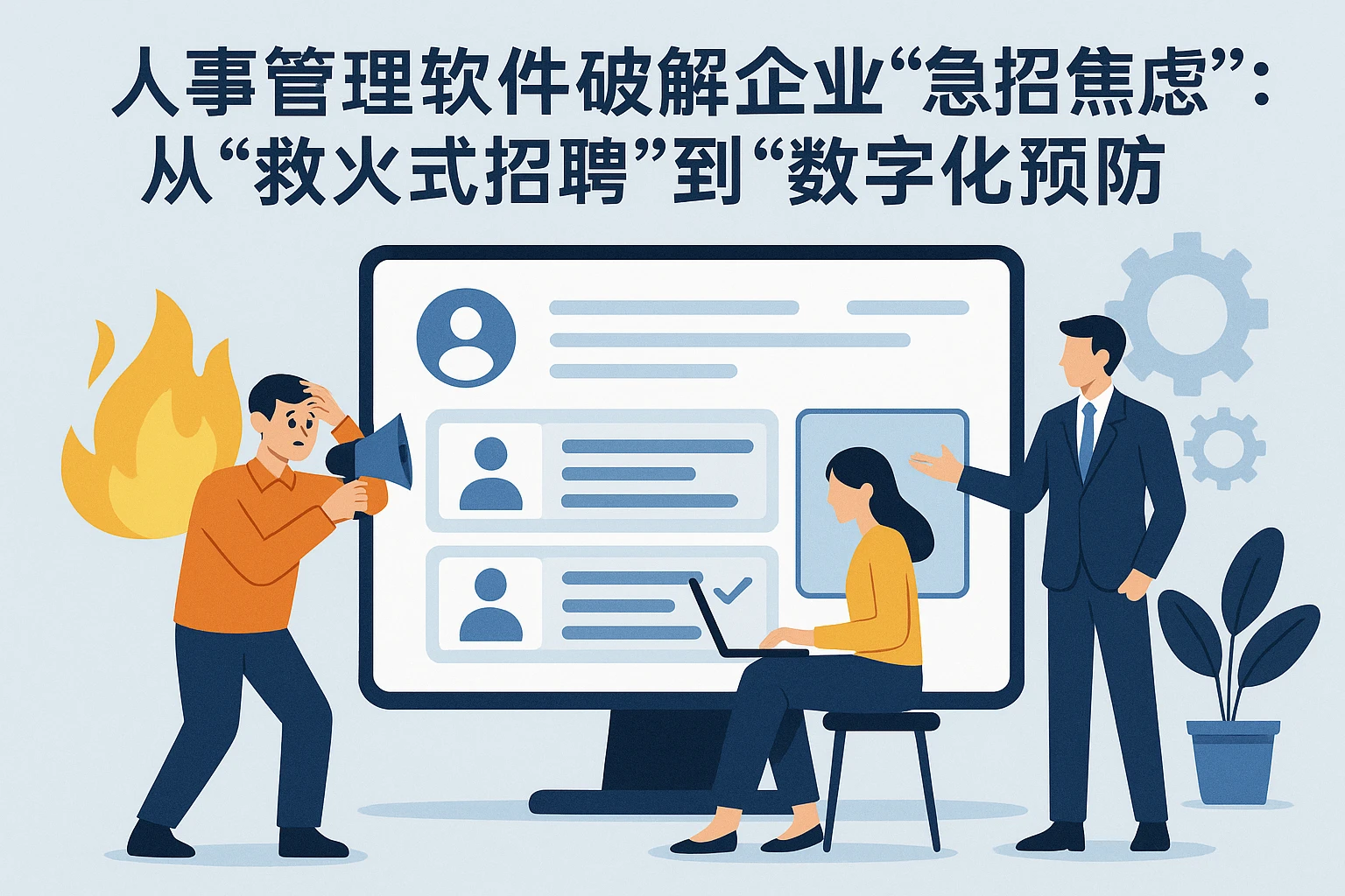 人事管理软件破解企业“急招焦虑”：从“救火式招聘”到“数字化预防”