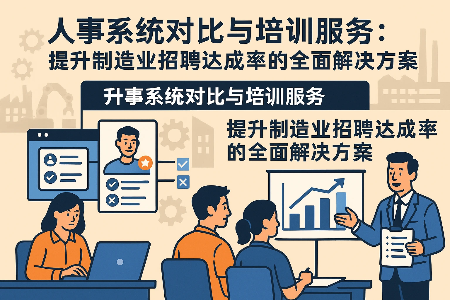 人事系统对比与培训服务：提升制造业招聘达成率的全面解决方案