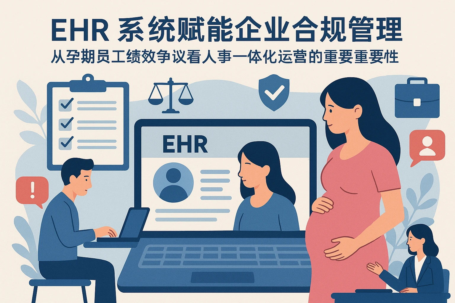 EHR系统赋能企业合规管理：从孕期员工绩效争议看人事一体化运营的重要性
