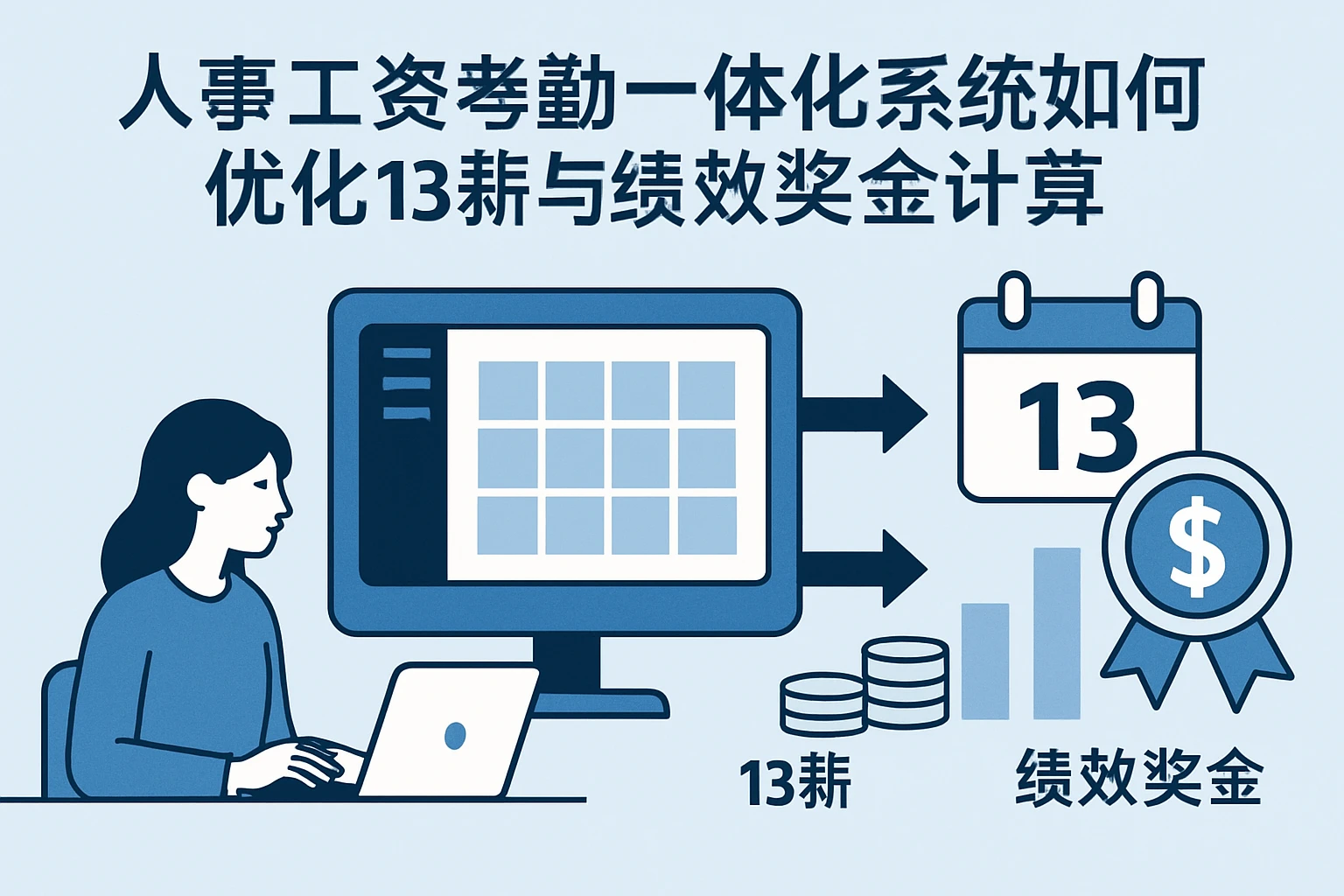 人事工资考勤一体化系统如何优化13薪与绩效奖金计算