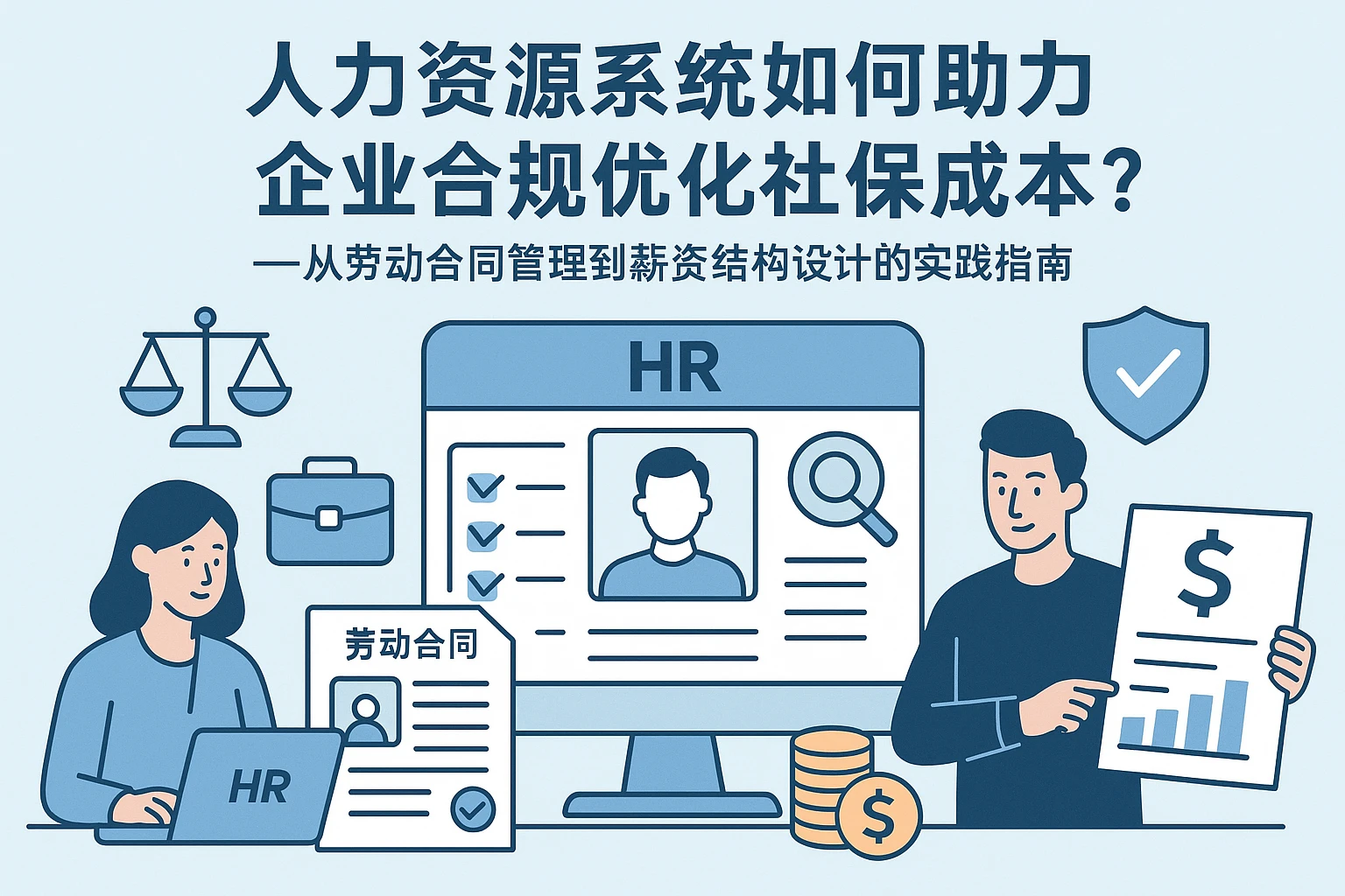 人力资源系统如何助力企业合规优化社保成本？——从劳动合同管理到薪资结构设计的实践指南