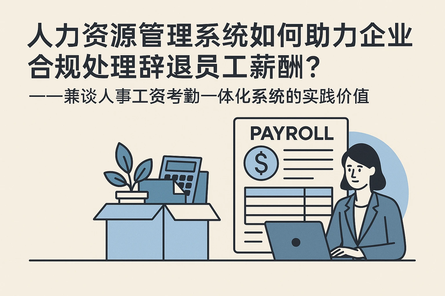 人力资源管理系统如何助力企业合规处理辞退员工薪酬？——兼谈人事工资考勤一体化系统的实践价值
