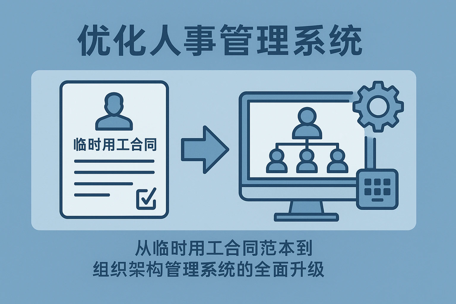优化人事管理系统：从临时用工合同范本到组织架构管理系统的全面升级