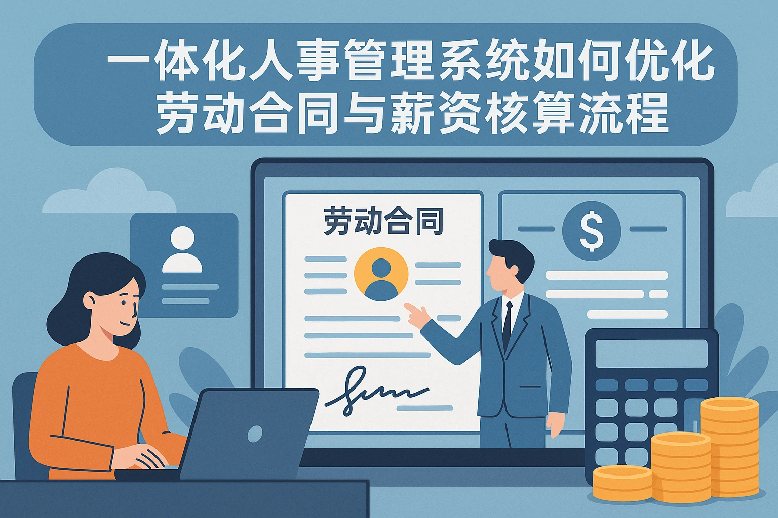 一体化人事管理系统如何优化劳动合同与薪资核算流程
