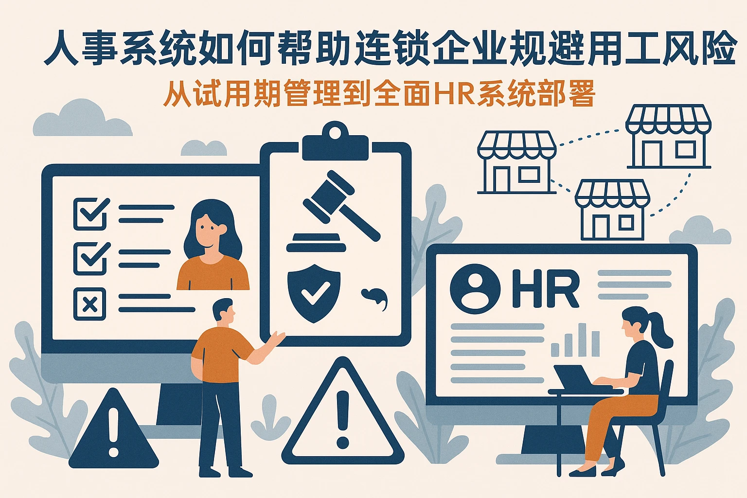 人事系统如何帮助连锁企业规避用工风险——从试用期管理到全面HR系统部署