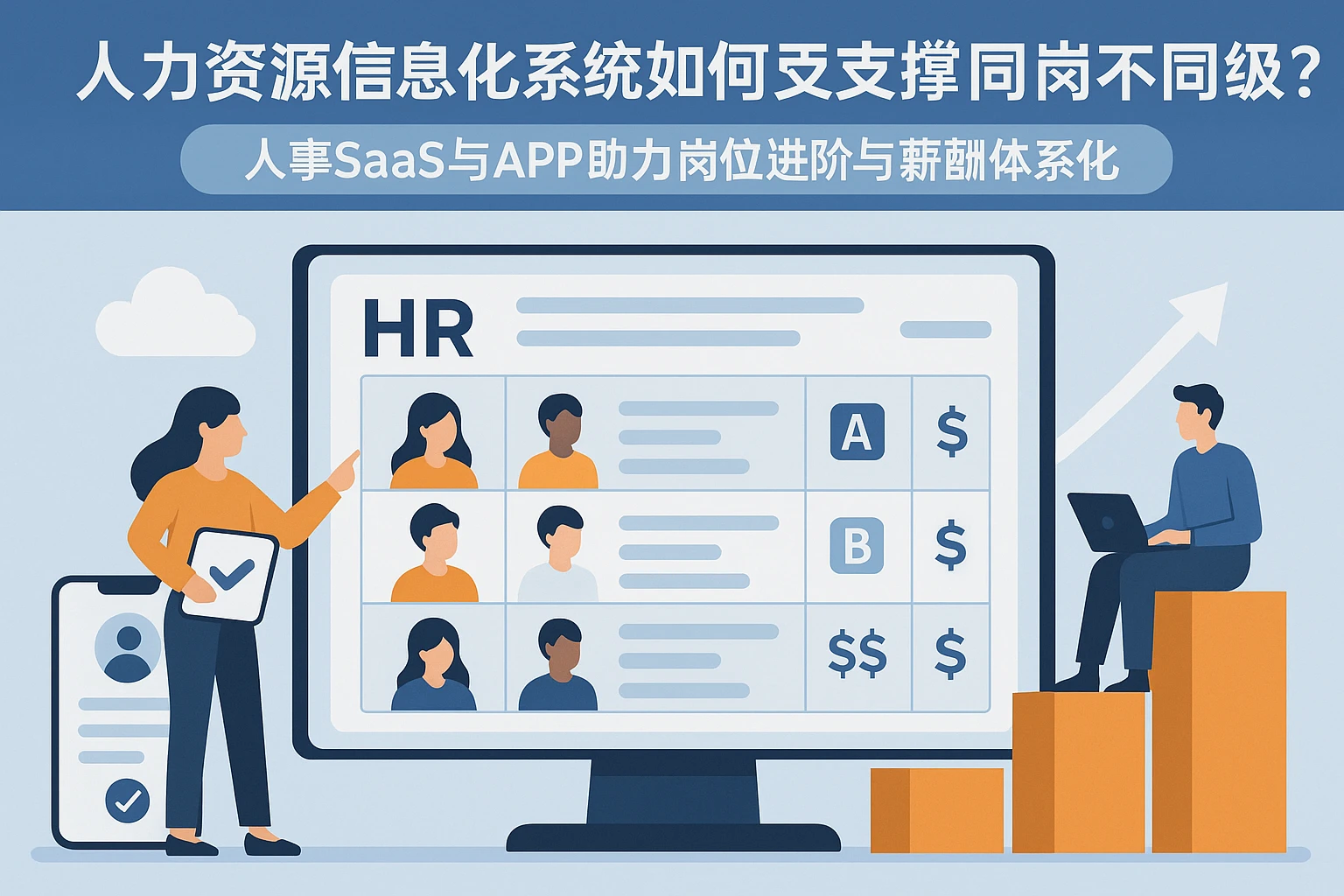 人力资源信息化系统如何支撑同岗不同级？人事SaaS与APP助力岗位进阶与薪酬体系优化