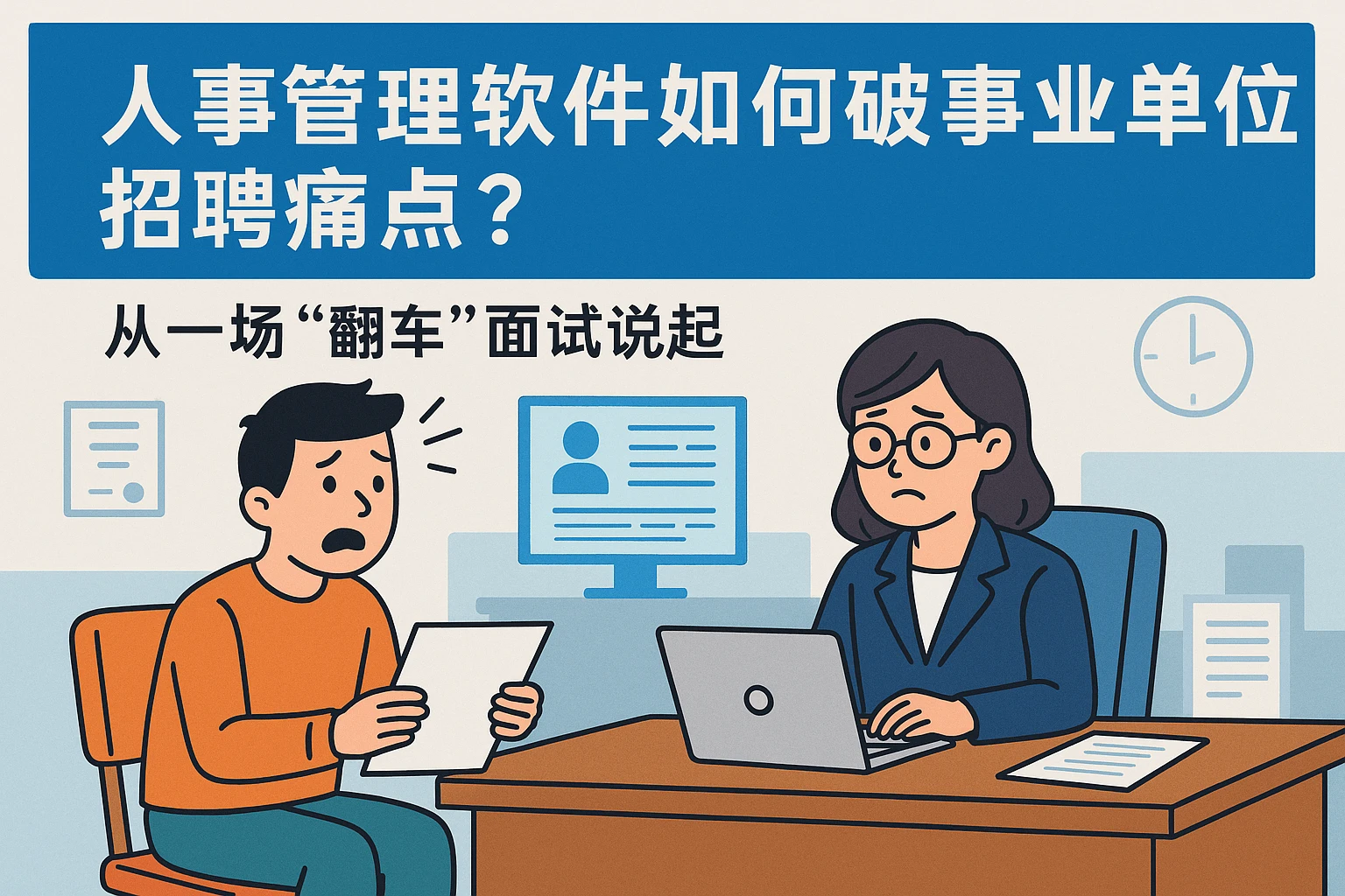 人事管理软件如何破解事业单位招聘痛点？从一场“翻车”面试说起