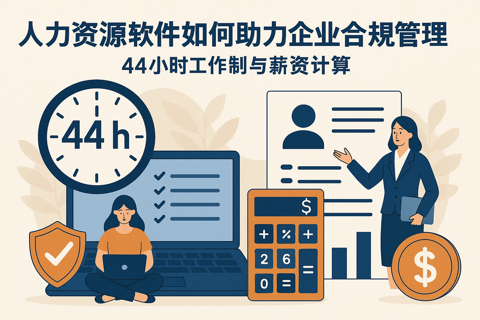 人力资源软件如何助力企业合规管理44小时工作制与薪资计算