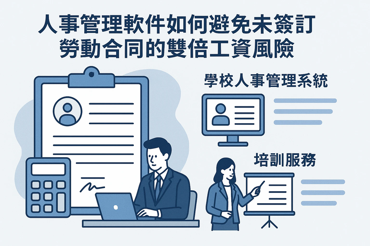 人事管理软件如何避免未签订劳动合同的双倍工资风险：学校人事管理系统与培训服务的关键作用
