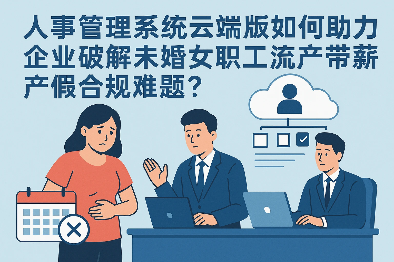 人事管理系统云端版如何助力企业破解未婚女职工流产带薪产假合规难题？