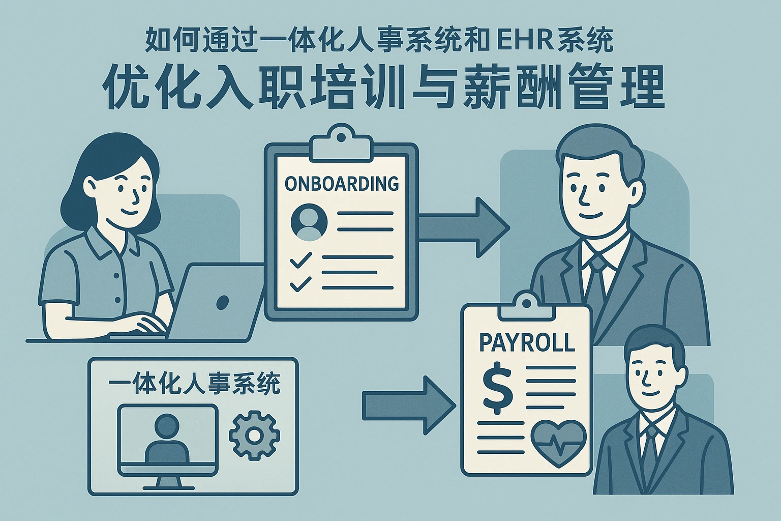如何通过一体化人事系统和EHR系统优化入职培训与薪酬管理