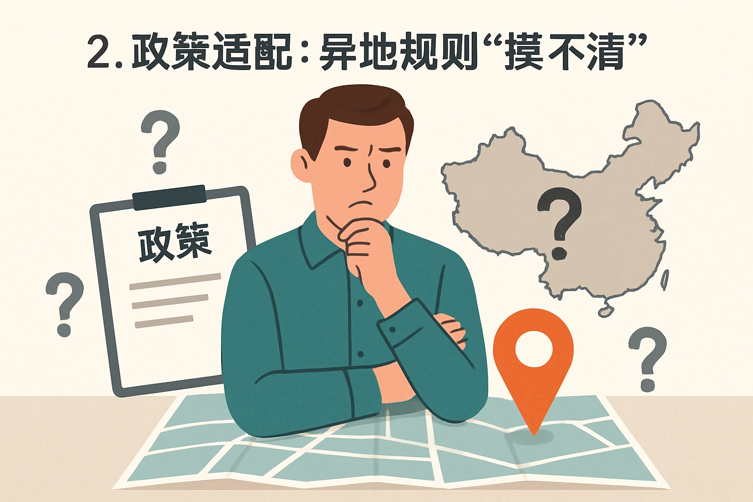 2. 政策适配：异地规则“摸不清”