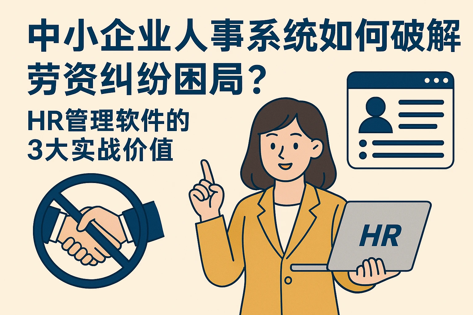 中小企业人事系统如何破解劳资纠纷困局？HR管理软件的3大实战价值