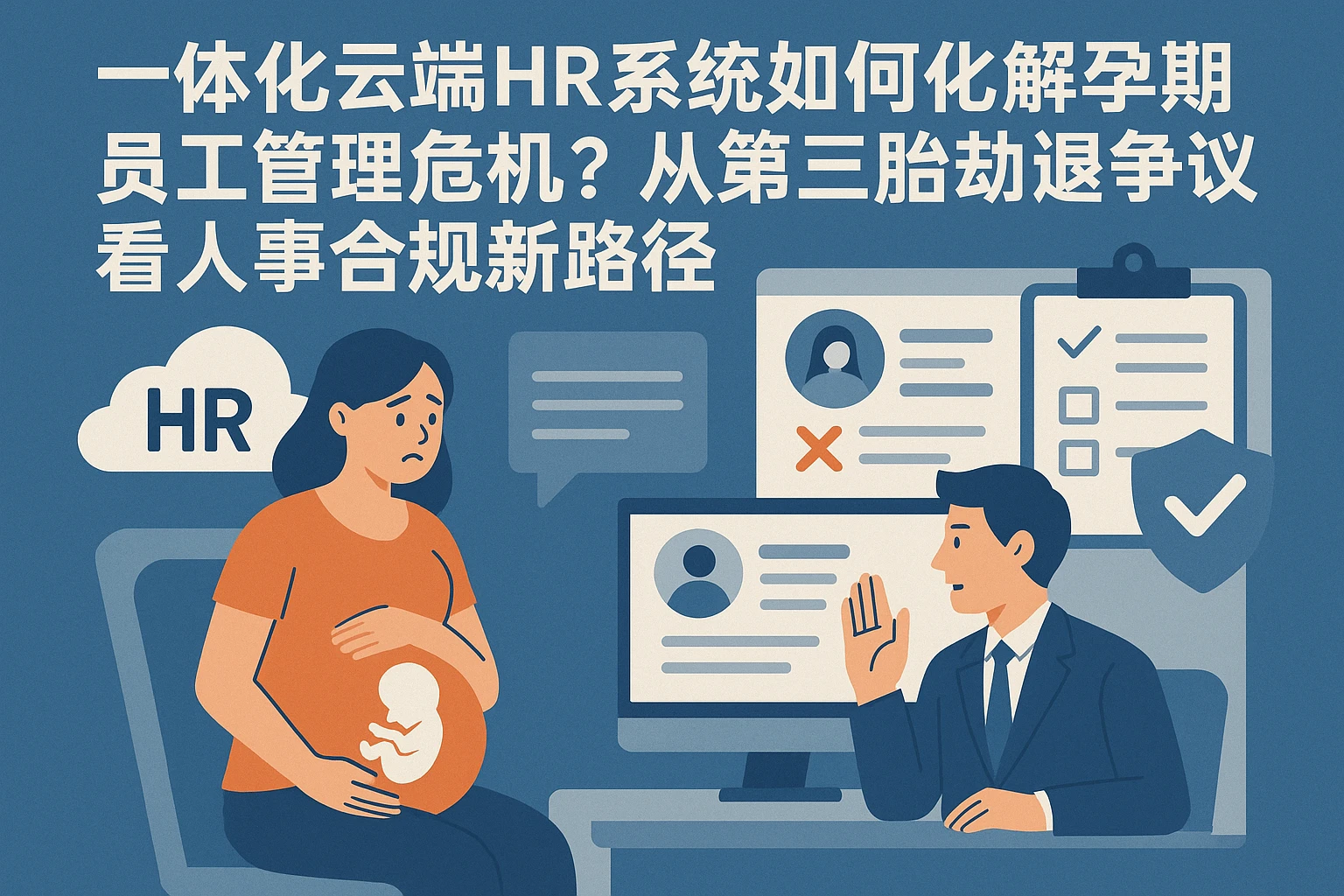一体化云端HR系统如何化解孕期员工管理危机？从第三胎劝退争议看人事合规新路径