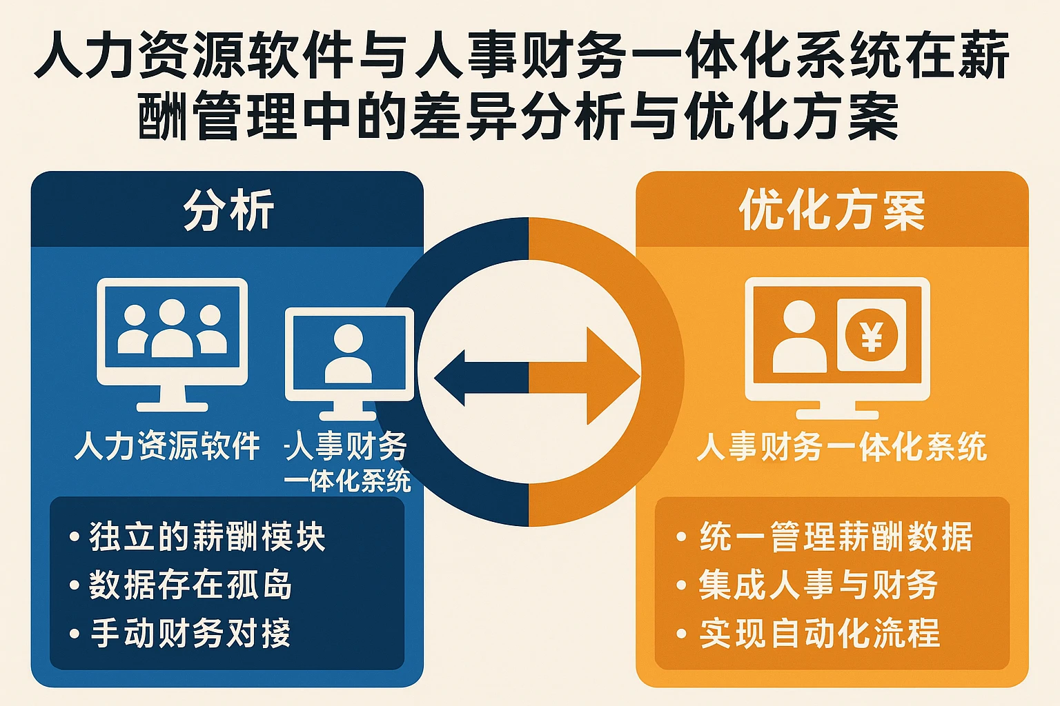 人力资源软件与人事财务一体化系统在薪酬管理中的差异分析与优化方案