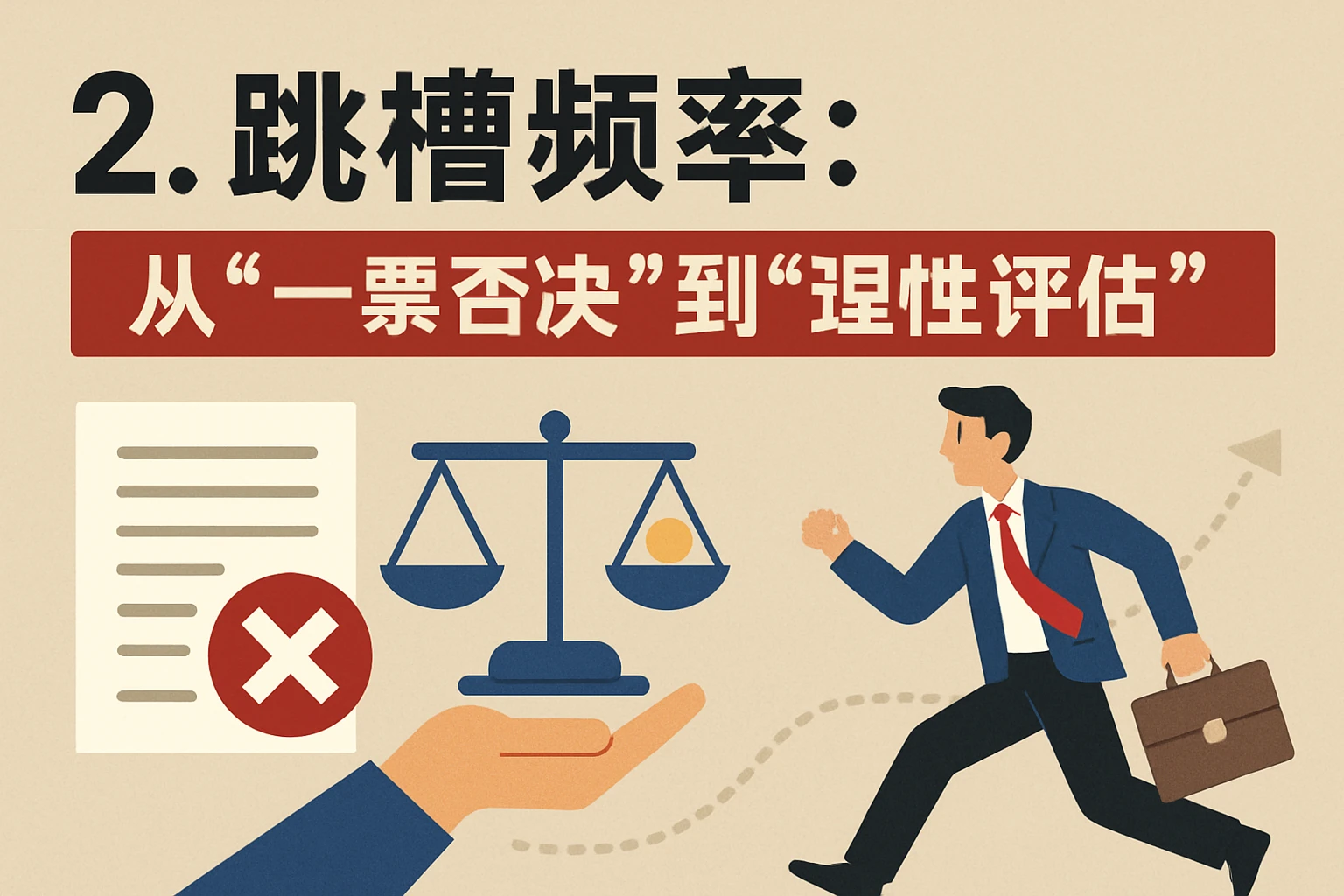 2. 跳槽频率：从“一票否决”到“理性评估”