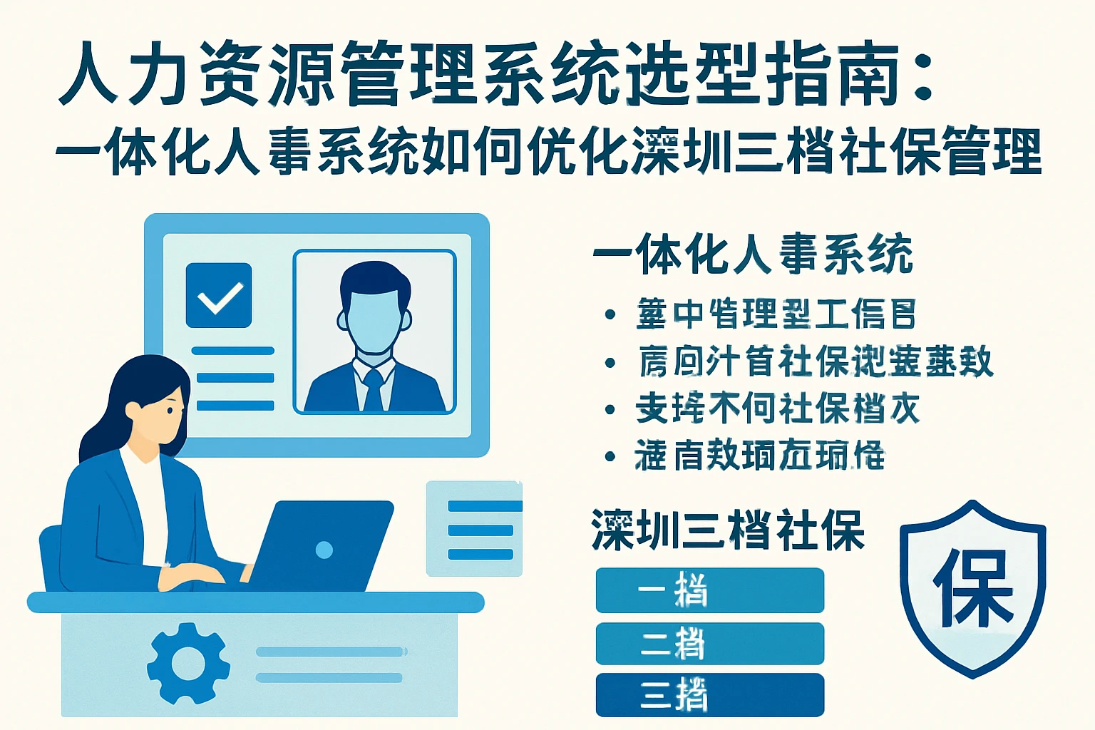 人力资源管理系统选型指南：一体化人事系统如何优化深圳三档社保管理
