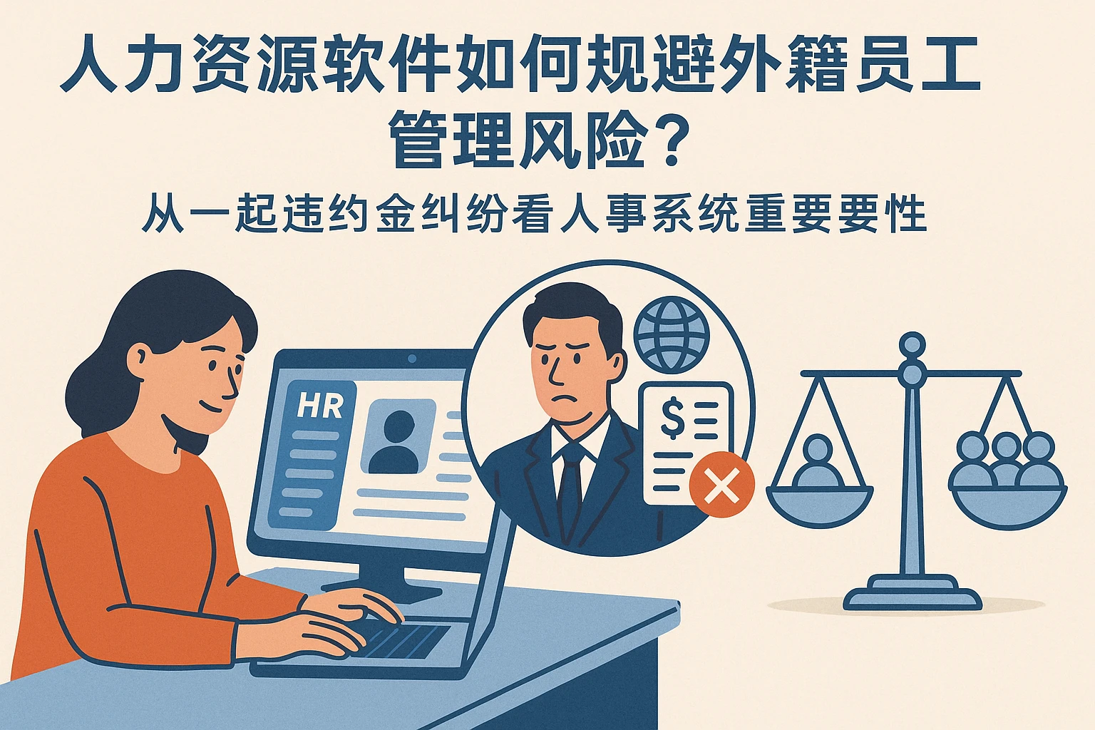 人力资源软件如何规避外籍员工管理风险？从一起违约金纠纷看人事系统的重要性