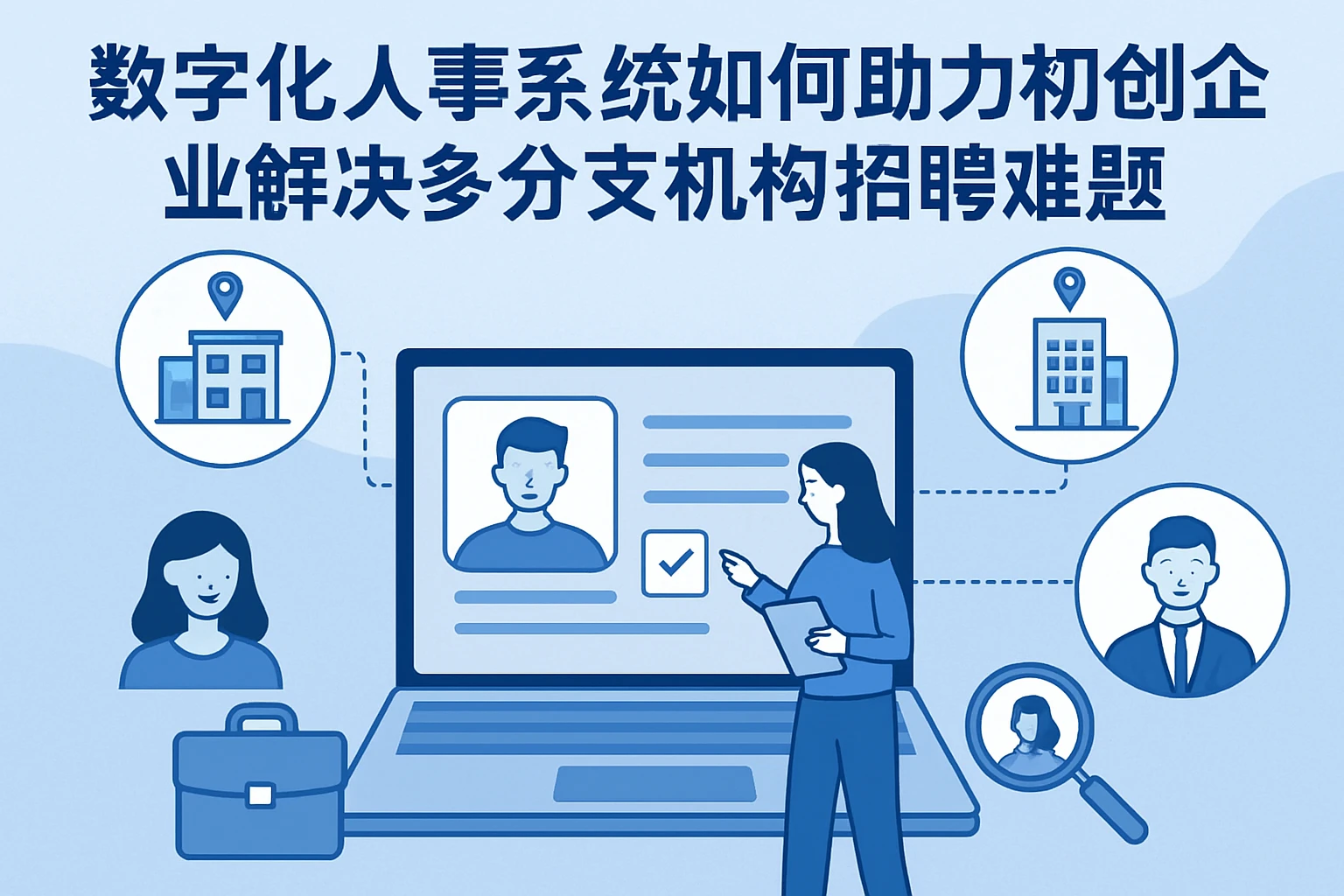 数字化人事系统如何助力初创企业解决多分支机构招聘难题