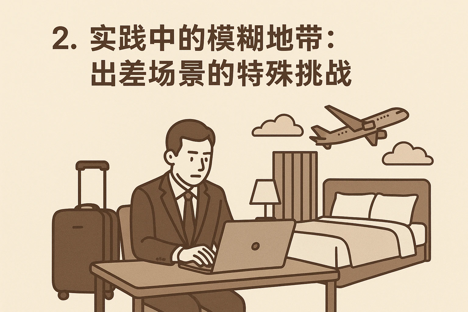 2. 实践中的模糊地带:出差场景的特殊挑战