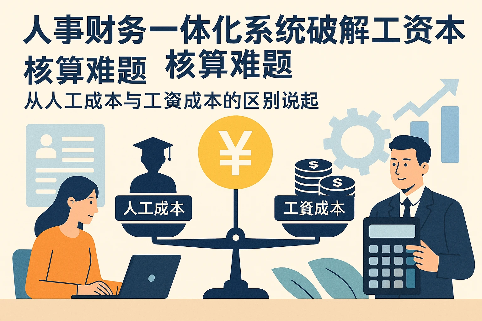 人事财务一体化系统破解工资成本核算难题：从人工成本与工资成本的区别说起