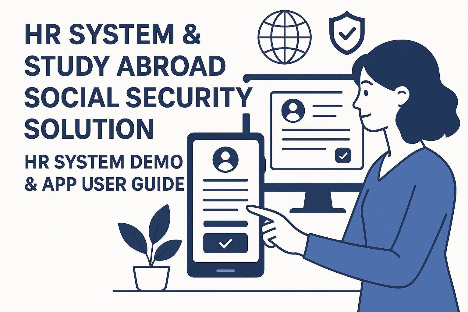 人事系统与留学社保解决方案:人力资源系统演示与APP操作指南