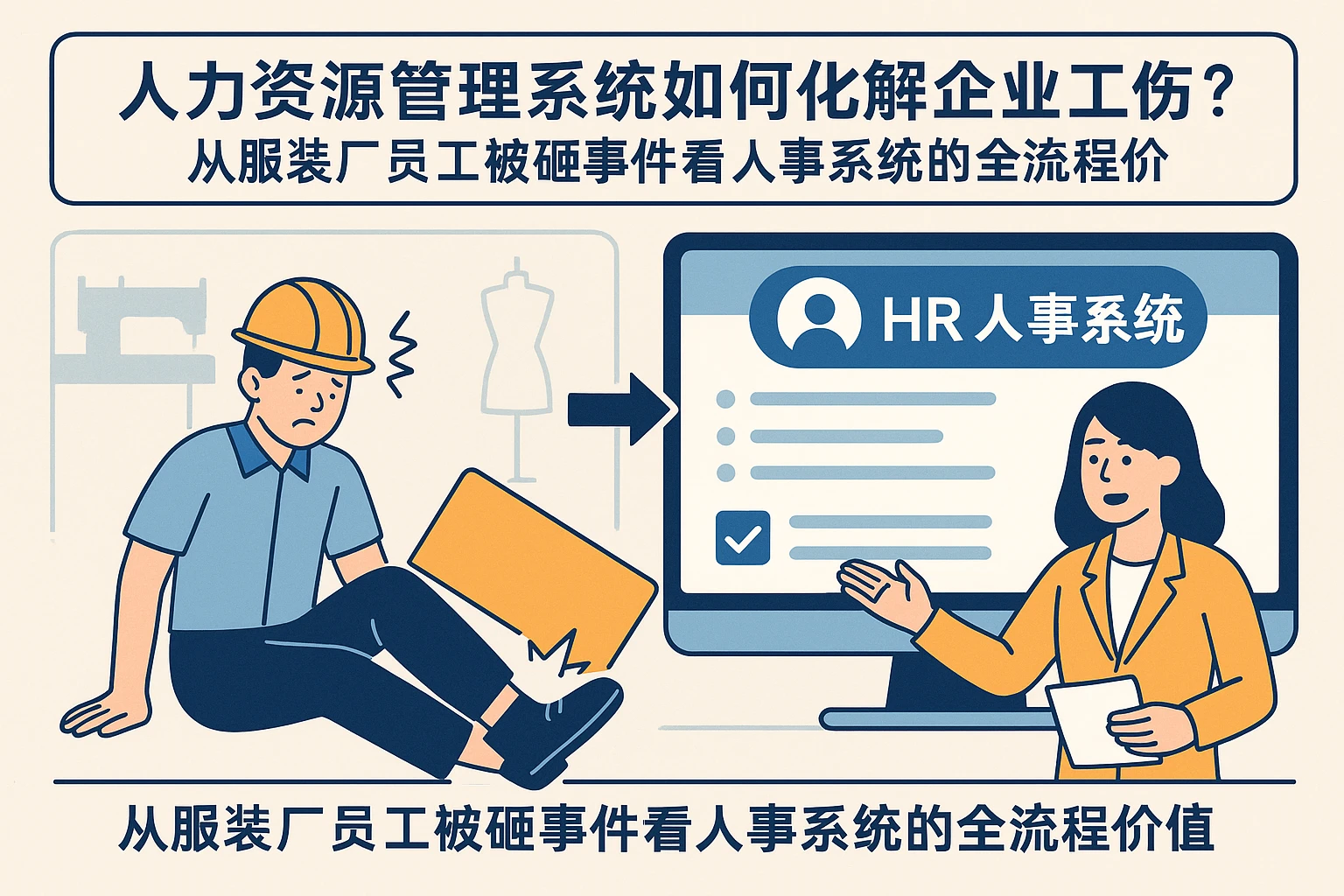 人力资源管理系统如何化解企业工伤纠纷？从服装厂员工被砸事件看人事系统的全流程价值