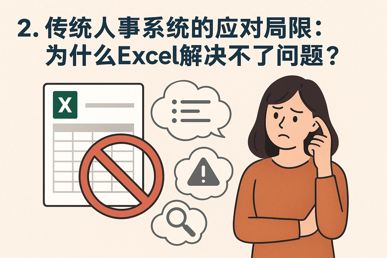 2. 传统人事系统的应对局限:为什么Excel解决不了问题?