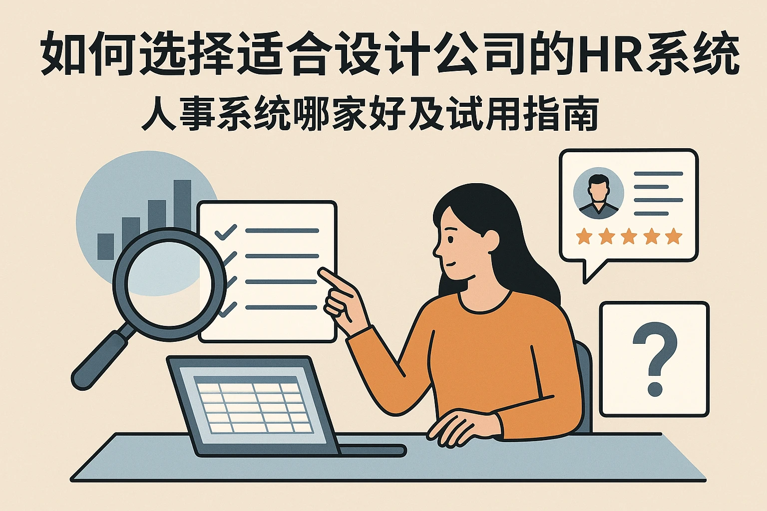 如何选择适合设计公司的HR系统 - 人事系统哪家好及试用指南