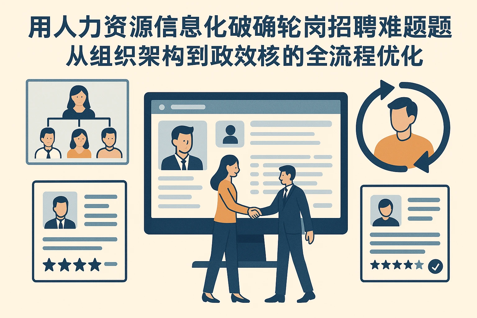 用人力资源信息化系统破解轮岗招聘难题：从组织架构到绩效考核的全流程优化