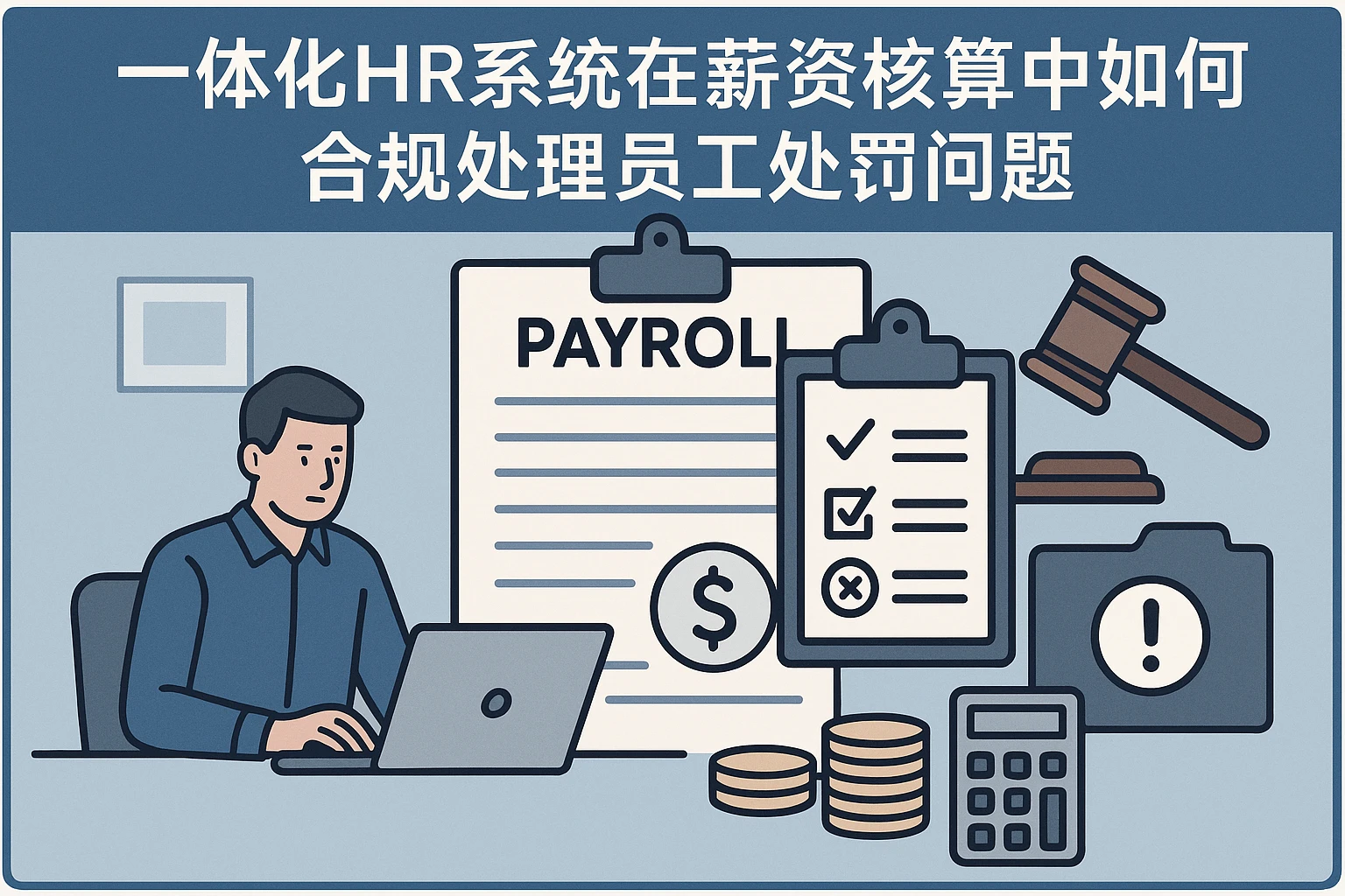 一体化HR系统在薪资核算中如何合规处理员工处罚问题