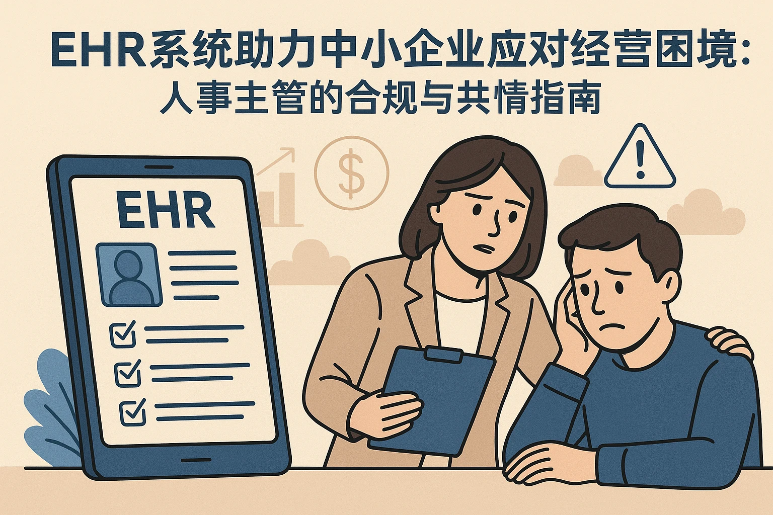 EHR系统助力中小企业应对经营困境:人事主管的合规与共情指南
