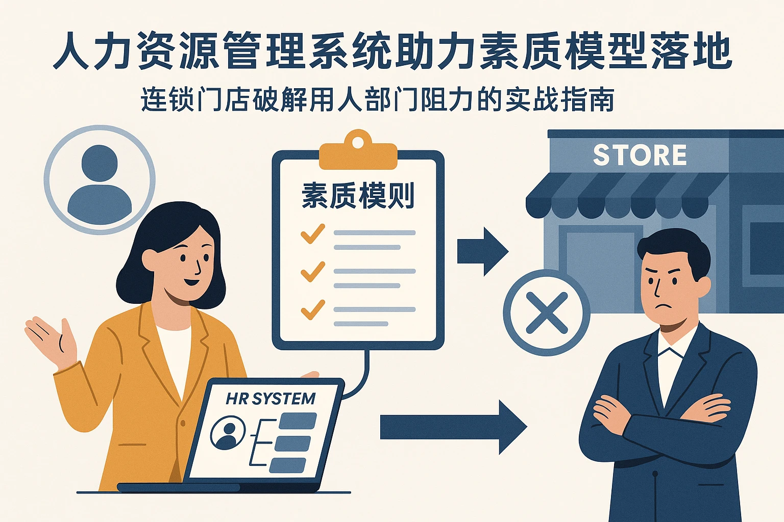 人力资源管理系统助力素质模型落地:连锁门店破解用人部门阻力的实战指南