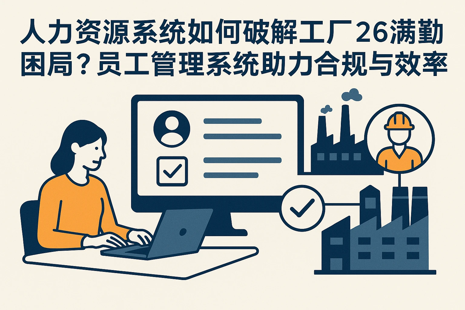 人力资源系统如何破解工厂26天满勤困局？员工管理系统助力合规与效率平衡
