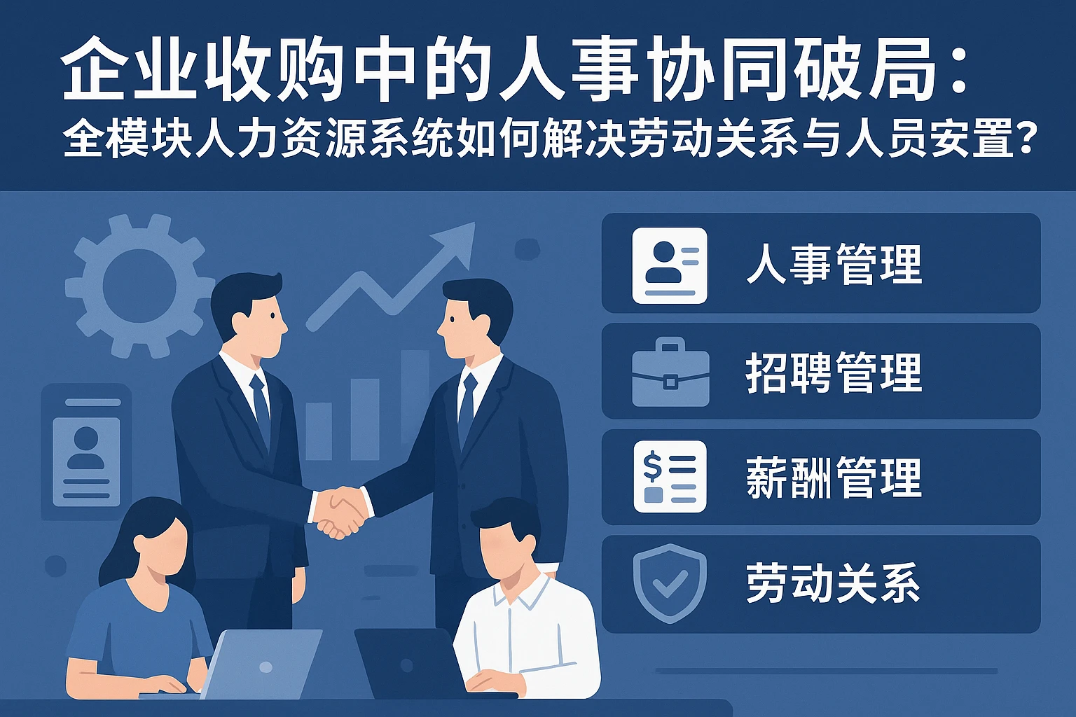 企业收购中的人事协同破局：全模块人力资源系统如何解决劳动关系与人员安置痛点？